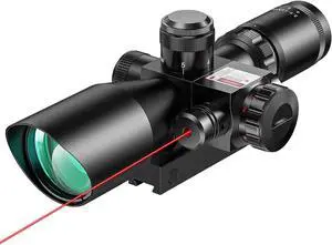 2.5-10x40 Red Green Illuminated Mil-dot Scope with Red/Green Laser Combo - Green Lens Color & Mounts 2.5-10x40 Red Green Illuminated Mil-dot Scope with Red/Green Laser Combo - Green Lens Color & Mounts