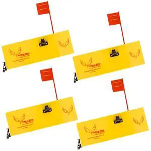 Planer Boards for Fishing (4Pack) - 4 Size Options - Includes Tattle Flag kit Planer Boards for Fishing (4Pack) - 4 Size Options - Includes Tattle Flag kit