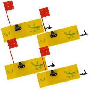 Planer Boards for Fishing (4Pack) - 4 Size Options - Includes Tattle Flag kit Planer Boards for Fishing (4Pack) - 4 Size Options - Includes Tattle Flag kit
