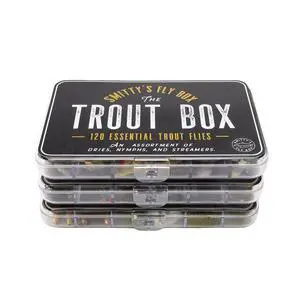Trout Box - Premium Trout Flies - Assortment of Dry Flies, Nymphs, Euro Nymphs, Stimulators, Wooly Buggers and Streamers for Fly Fishing Trout Box - Premium Trout Flies - Assortment of Dry Flies, Nymphs, Euro Nymphs, Stimulators, Wooly Buggers and Streamers for Fly Fishing