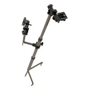 Edge Series Camera Stake - Telescoping Ground Mount | No tree needed, telescoping height adjustment, dual device arm, universal 1/4"-20 mount, ground deployment Edge Series Camera Stake - Telescoping Ground Mount | No tree needed, telescoping height adjustment, dual device arm, universal 1/4"-20 mount, ground deployment
