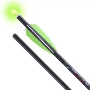 Pro Elite 400 Select Arrow with Alpha-Blaze Lighted Nock - 20-inch, Pack of 3 - Superior Flight Visibility & Increased Accuracy for Railed Crossbows Pro Elite 400 Select Arrow with Alpha-Blaze Lighted Nock - 20-inch, Pack of 3 - Superior Flight Visibility & Increased Accuracy for Railed Crossbows
