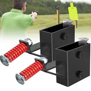 2x4 Steel Target Hanger | AR500 2x4 Shooting Target Stand Brackets | Target Holders for Shooting | Steel Gong Target Conversion Adapter for Range | Indoor | Outdoor 2x4 Steel Target Hanger | AR500 2x4 Shooting Target Stand Brackets | Target Holders for Shooting | Steel Gong Target Conversion Adapter for Range | Indoor | Outdoor