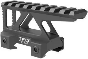 Picatinny Rail Riser Mount 1.50 Height 3.5" Long 8-Slot (YZ150-8) Picatinny Rail Riser Mount 1.50 Height 3.5" Long 8-Slot (YZ150-8)