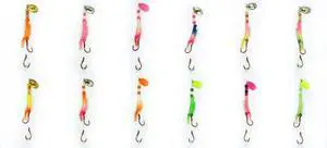 Kokanee Salmon Shrimp & Hoochies Fishing Lures - Multicolor Packs Including Micro Hoochies & Shrimp - Durable Plastic Construction with Sharp Octopus Hooks - Ideal for Kokanee & Trout Kokanee Salmon Shrimp & Hoochies Fishing Lures - Multicolor Packs Including Micro Hoochies & Shrimp - Durable Plastic Construction with Sharp Octopus Hooks - Ideal for Kokanee & Trout