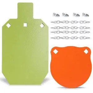 AR500 Steel Shooting Targets, Laser-Cut Metal Targets with High-Visibility Glow Neon Color for Reactive Range Shooting AR500 Steel Shooting Targets, Laser-Cut Metal Targets with High-Visibility Glow Neon Color for Reactive Range Shooting