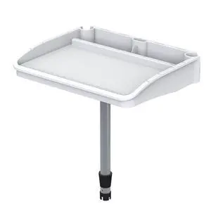 Bait Cutting Board Table (18.25 by 14.75 Surface) with Two Rod Holders, Fish Cleaning Fillet Station for Boat with Mount Plier Storage and Knife Slot with Built-In Measuring Ruler (Small) Bait Cutting Board Table (18.25 by 14.75 Surface) with Two Rod Holders, Fish Cleaning Fillet Station for Boat with Mount Plier Storage and Knife Slot with Built-In Measuring Ruler (Small)
