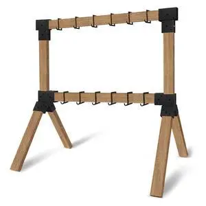 2x4 Target Stand Brackets Set|Heavy Duty Y & T Connectors|12 Hanger Hooks | 0.2Thick Steel Frame (1.6" x 3.6" I.D) for AR500 Steel Targets, Outdoor Shooting Range & Archery Training 2x4 Target Stand Brackets Set|Heavy Duty Y & T Connectors|12 Hanger Hooks | 0.2Thick Steel Frame (1.6" x 3.6" I.D) for AR500 Steel Targets, Outdoor Shooting Range & Archery Training