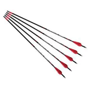 22" Hyperflite Crossbow Arrows, Precision Hunting Bolts for Hyper Series Crossbows, with Red & White Heat Vanes, 5-Pack 22" Hyperflite Crossbow Arrows, Precision Hunting Bolts for Hyper Series Crossbows, with Red & White Heat Vanes, 5-Pack