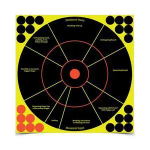Self Adhesive Colored Bullseye Target Handgun Training Practice Targets with Pasters Self Adhesive Colored Bullseye Target Handgun Training Practice Targets with Pasters