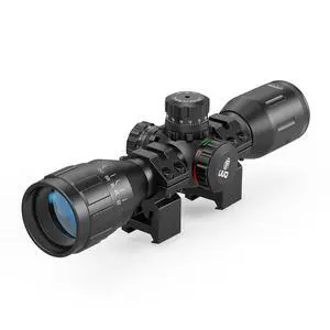 4X32AO Compact Rifle Scope with Red/Green Illumination,Front Parallax Adjustment, Mil-dot Reticle,Waterproof and Fog-Proof,Fits 20mm Free Mounts 4X32AO Compact Rifle Scope with Red/Green Illumination,Front Parallax Adjustment, Mil-dot Reticle,Waterproof and Fog-Proof,Fits 20mm Free Mounts