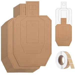 Shooting Targets for USPSA, 15/30/60/90/120PCS Cardboard Targets with Target Pasters, 30x18in Tactical Shooting Silhouette Target for Shooting Range Practice Competitions Training Shooting Targets for USPSA, 15/30/60/90/120PCS Cardboard Targets with Target Pasters, 30x18in Tactical Shooting Silhouette Target for Shooting Range Practice Competitions Training