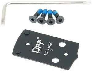 Optic Adapter/Mount Plate Compatible with MP Shield Plus Kimber R7 Mako Holosun 407K/507K/EPS/EPS Carry Optic Adapter/Mount Plate Compatible with MP Shield Plus Kimber R7 Mako Holosun 407K/507K/EPS/EPS Carry