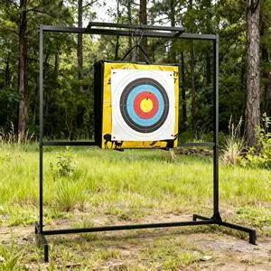 Archery Target Stand for Bag Targets Block Cube Foam - Multi-Function- Large Range- Movable-Adjustable-Sturdy and Durable Archery Target Stand for Bag Targets Block Cube Foam - Multi-Function- Large Range- Movable-Adjustable-Sturdy and Durable