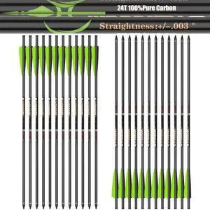 100% Pure Carbon Crossbow Bolts, 0.001"/0.003"/0.006" Buy 12 Get 12 Free! 20/22 Inch Professional Standard Hunting Crossbolts with Removable Tips(24 pcs) 100% Pure Carbon Crossbow Bolts, 0.001"/0.003"/0.006" Buy 12 Get 12 Free! 20/22 Inch Professional Standard Hunting Crossbolts with Removable Tips(24 pcs)