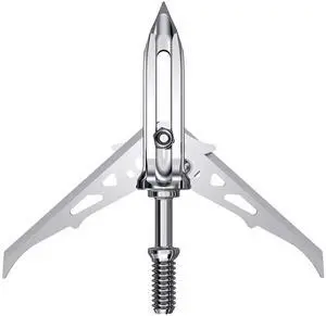 Mechanical Broadheads 100 Grain - Crossbow Broadheads with 2-Inch Cut, Internal Spring Clip System, 500 FPS Rated Titanium, Steel & Aluminum Options for Crossbow Bolts (3-Pack) Mechanical Broadheads 100 Grain - Crossbow Broadheads with 2-Inch Cut, Internal Spring Clip System, 500 FPS Rated Titanium, Steel & Aluminum Options for Crossbow Bolts (3-Pack)