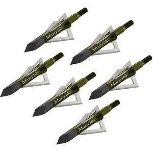 Bowhunting 3 Blade Archery Arrow Broadhead 100 or 125 Grain - 6 Pack Bowhunting 3 Blade Archery Arrow Broadhead 100 or 125 Grain - 6 Pack