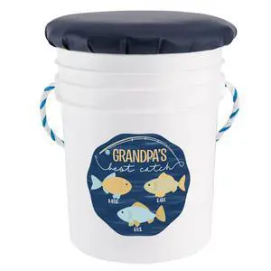 Seated Fishing Pail - for Him Seated Fishing Pail - for Him