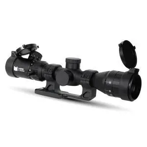 Ladon 2-10x32 MPVO Rifle Scope with AO Adjustable Objective and Offset Scope Mount Ladon 2-10x32 MPVO Rifle Scope with AO Adjustable Objective and Offset Scope Mount