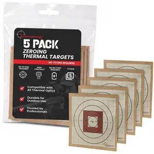 Thermal Targets Extra-Bright Passive Zeroing Rifle Targets with Thermal Squares, Durable Outdoor Range Practice, No Tilting or Power Required Thermal Targets Extra-Bright Passive Zeroing Rifle Targets with Thermal Squares, Durable Outdoor Range Practice, No Tilting or Power Required