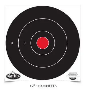 Dirty Bird 12" Bullseye Paper Shooting Targets Dirty Bird 12" Bullseye Paper Shooting Targets
