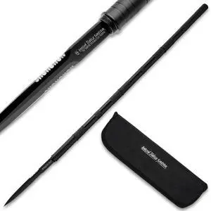 Amazon Jungle Survivor Break-Down Spear | Non-Reflective Finish 2Cr13 Stainless Steel Blade | Textured Steel Shaft | Zippered Carrying Case | Black Oxide Finish Amazon Jungle Survivor Break-Down Spear | Non-Reflective Finish 2Cr13 Stainless Steel Blade | Textured Steel Shaft | Zippered Carrying Case | Black Oxide Finish