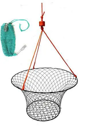 Vinyl Coated 30-Inch Crab Ring with 50-feet Rope and Accessories Vinyl Coated 30-Inch Crab Ring with 50-feet Rope and Accessories