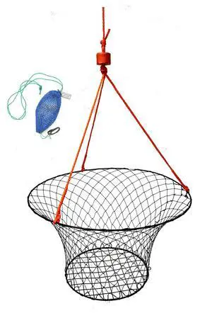 Vinyl Coated 30-Inch Crab Ring with 50-feet Rope and Accessories Vinyl Coated 30-Inch Crab Ring with 50-feet Rope and Accessories