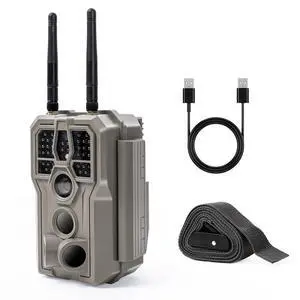 E8 2.0 WiFi Bluetooth Trail Camera (Non-Cellular), 4K Video & 64MP Photo,Dual Antennas, Stable Connection, On-Site App Viewing, No-Glow Night Vision, Motion Activated E8 2.0 WiFi Bluetooth Trail Camera (Non-Cellular), 4K Video & 64MP Photo,Dual Antennas, Stable Connection, On-Site App Viewing, No-Glow Night Vision, Motion Activated