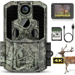 Trail Camera(Non-Cellular Non-WiFi) 56MP 4K 0.2S Trigger Motion Activated,Game Camera with No-Glow Night Vision 2.0''LCD 120°Wide for Outdoor Scouting Wildlife Monitoring Home Security Trail Camera(Non-Cellular Non-WiFi) 56MP 4K 0.2S Trigger Motion Activated,Game Camera with No-Glow Night Vision 2.0''LCD 120°Wide for Outdoor Scouting Wildlife Monitoring Home Security