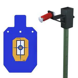 AR500 Steel Target for Shooting, 1/2 inch Thick Metal Target with T-Post Target Hanger, High Caliber Torso Silhouette Metal Target for Precision Shooting AR500 Steel Target for Shooting, 1/2 inch Thick Metal Target with T-Post Target Hanger, High Caliber Torso Silhouette Metal Target for Precision Shooting