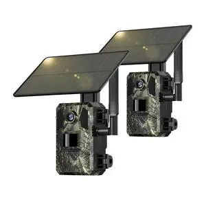 Trail Camera 2 Packs, Cellular Trail Cameras 4G LTE Live View with Built-in SIM Card 0.2s Trigger Speed Game Camera with Night Vision Motion Activated Waterproof Trail Cam Trail Camera 2 Packs, Cellular Trail Cameras 4G LTE Live View with Built-in SIM Card 0.2s Trigger Speed Game Camera with Night Vision Motion Activated Waterproof Trail Cam