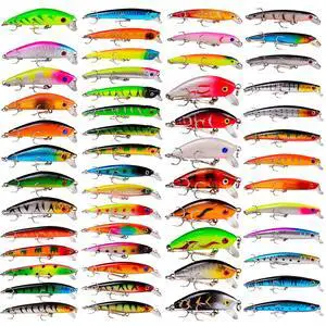 Bass Fishing Lures Kit Set Topwater Hard Baits Minnow Crankbait Pencil VIB Swimbait for Bass Pike Fit Saltwater and Freshwater Bass Fishing Lures Kit Set Topwater Hard Baits Minnow Crankbait Pencil VIB Swimbait for Bass Pike Fit Saltwater and Freshwater