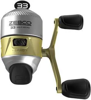 33 Gold Spincast Fishing Reel, Changeable Right or Left-Hand Retrieve, All-Metal Gears, Pre-Spooled with Cajun Fishing Line 33 Gold Spincast Fishing Reel, Changeable Right or Left-Hand Retrieve, All-Metal Gears, Pre-Spooled with Cajun Fishing Line