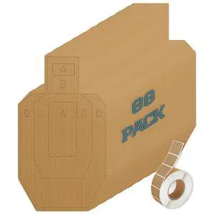 Shooting Targets for the Range, 30 x 18 Inch Silhouette Cardboard Targets for Tactical Practice Competitions with Paster Shooting Targets for the Range, 30 x 18 Inch Silhouette Cardboard Targets for Tactical Practice Competitions with Paster