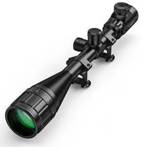 Rifle Scope 6-24x50 AO Red and Green Illuminated Long Range Scope for Hunting with Scope Rings Rifle Scope 6-24x50 AO Red and Green Illuminated Long Range Scope for Hunting with Scope Rings