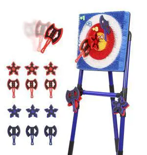 Axe Throwing Game for Backyard, Bristle Target Set with 6 Axes & 6 Darts, Portable Plastic Axe Throwing Game Indoor Outdoor Game for Adults & Kids, Carnival Yard Games Axe Throwing Game for Backyard, Bristle Target Set with 6 Axes & 6 Darts, Portable Plastic Axe Throwing Game Indoor Outdoor Game for Adults & Kids, Carnival Yard Games