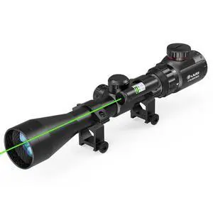 3-9×40 Rifle Scope with Gun Laser,Fits 20mm /11mm Mounts 3-9×40 Rifle Scope with Gun Laser,Fits 20mm /11mm Mounts