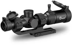 JackalHowl 1-4x20 LPVO Rifle Scope with Cantilever Mount, Illuminated Reticle Rimfire Scope Compact Riflescope with Zero Reset for Hunting JackalHowl 1-4x20 LPVO Rifle Scope with Cantilever Mount, Illuminated Reticle Rimfire Scope Compact Riflescope with Zero Reset for Hunting