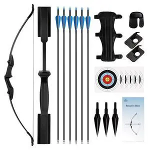Recurve Bow and Arrow SetTakedown Recurve Bows Archery for Adults Left and Right Hands 40lbs Archery Set Recurve Bow and Arrow SetTakedown Recurve Bows Archery for Adults Left and Right Hands 40lbs Archery Set