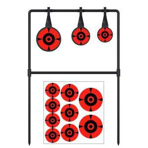 3/8'' Thick Metal High Caliber Spinner Target, Heavy Metal Spinner Auto Reset Steel Target for Centerfire Handguns Up to.44 Magnum Outdoor Target Shooting Range 3/8'' Thick Metal High Caliber Spinner Target, Heavy Metal Spinner Auto Reset Steel Target for Centerfire Handguns Up to.44 Magnum Outdoor Target Shooting Range