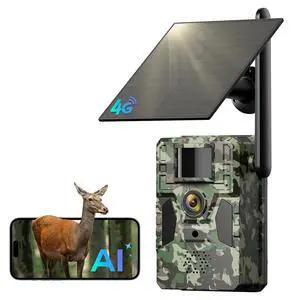 4G LTE Cellular Trail Camera, Unlimited Data Plan AI Animal Detection with 2K Live Video Game Camera, No WiFi Needed, IP66 Water-Resistant Trail cam Night Vision & Motion-Activated 4G LTE Cellular Trail Camera, Unlimited Data Plan AI Animal Detection with 2K Live Video Game Camera, No WiFi Needed, IP66 Water-Resistant Trail cam Night Vision & Motion-Activated
