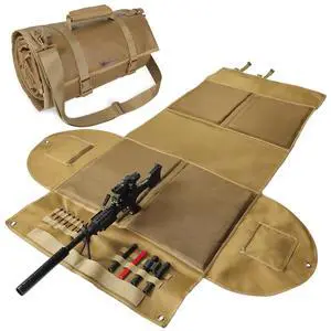 Shooting Mat, Tactical Prone Padded Shooting Mats, with 2 Pockets & Molle Webbings & Bipod Holder, Extra Large Non-Slip Waterproof Foldable Pad Blanket for Long Range Rifle Shooting Hunting Shooting Mat, Tactical Prone Padded Shooting Mats, with 2 Pockets & Molle Webbings & Bipod Holder, Extra Large Non-Slip Waterproof Foldable Pad Blanket for Long Range Rifle Shooting Hunting