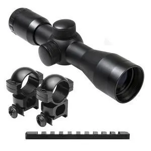 Ruger 10/22 Black (Blued) 4x30 Rifle Scope w/ Free Mount & Rings Ruger 10/22 Black (Blued) 4x30 Rifle Scope w/ Free Mount & Rings