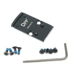 Optic Adapter Plate for RMR Cut Slide Without Thread Post, Compatible with Holosun 407K/507K/EPS/EPS Carry/RomeoZero and Osight K/S/SE Optic Adapter Plate for RMR Cut Slide Without Thread Post, Compatible with Holosun 407K/507K/EPS/EPS Carry/RomeoZero and Osight K/S/SE