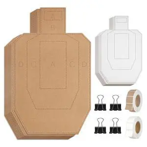 30PCS Thicken Cardboard Shooting Targets with 2000Pcs Target Pasters-30 * 18 inch Official USPSA/IPSC Cardboard Targets,Shooting Range Practice Tactical Target,IPDA Shooting Targetswith 4 Clips 30PCS Thicken Cardboard Shooting Targets with 2000Pcs Target Pasters-30 * 18 inch Official USPSA/IPSC Cardboard Targets,Shooting Range Practice Tactical Target,IPDA Shooting Targetswith 4 Clips