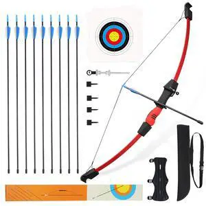 40" Youth Bow and Arrow Set for Kids 8-12 & Teens - Ambidextrous Recurve Archery Gear with Safety Arrows - Toys for Ages 8-13, Backyard Games Gift for Beginner Archers 40" Youth Bow and Arrow Set for Kids 8-12 & Teens - Ambidextrous Recurve Archery Gear with Safety Arrows - Toys for Ages 8-13, Backyard Games Gift for Beginner Archers