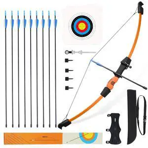 40" Youth Bow and Arrow Set for Kids 8-12 & Teens - Ambidextrous Recurve Archery Gear with Safety Arrows - Toys for Ages 8-13, Backyard Games Gift for Beginner Archers 40" Youth Bow and Arrow Set for Kids 8-12 & Teens - Ambidextrous Recurve Archery Gear with Safety Arrows - Toys for Ages 8-13, Backyard Games Gift for Beginner Archers
