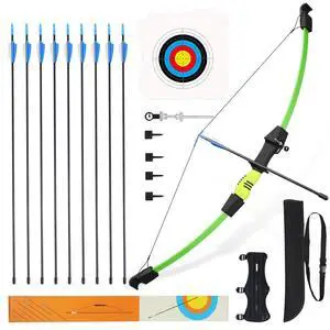 40" Youth Bow and Arrow Set for Kids 8-12 & Teens - Ambidextrous Recurve Archery Gear with Safety Arrows - Toys for Ages 8-13, Backyard Games Gift for Beginner Archers 40" Youth Bow and Arrow Set for Kids 8-12 & Teens - Ambidextrous Recurve Archery Gear with Safety Arrows - Toys for Ages 8-13, Backyard Games Gift for Beginner Archers