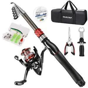 Fishing Pole Combo Set 6.9ft Telescopic Fishing Rod and Reel Combo with Fishing Pliers and Lip Gripper Collapsible Fishing Rod and Reel Kits for Bass Sea Saltwater Freshwater Fishing Pole Combo Set 6.9ft Telescopic Fishing Rod and Reel Combo with Fishing Pliers and Lip Gripper Collapsible Fishing Rod and Reel Kits for Bass Sea Saltwater Freshwater